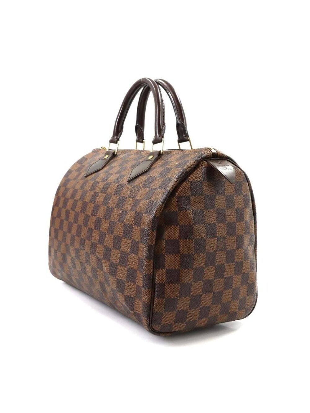Louis Vuitton Damier Speedy 30 Hand Bag Ebene Brown Gold - Picture 3 of 10